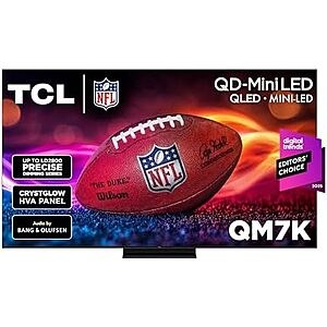$749.99* | 65" TCL 65QM7K 4K UHD HDR QD-Mini LED TV (2025) at Amazon